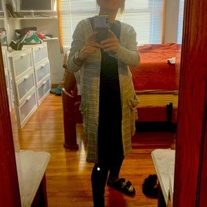 Free people all cotton ribbed knit cardigan